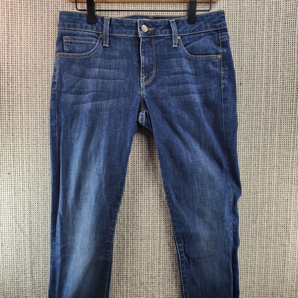 Vince Jeans Womens 28 Blue Slim Bootcut Stretch Denim Medium Wash Made USA‎